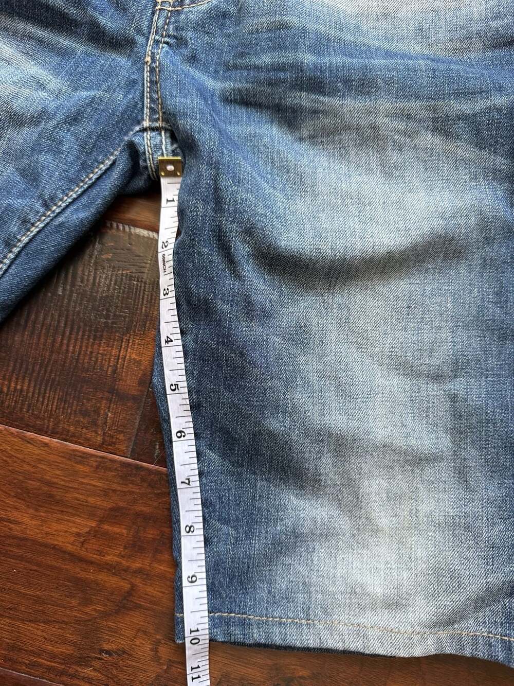 Y2K Buffalo David Bitton Men's King Slim Boot Denim Shorts Jorts W31 - Picture 9 of 11